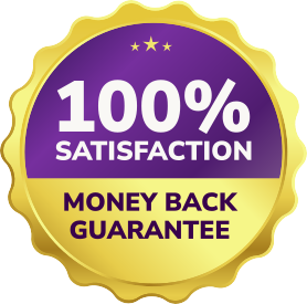 100 percent satisfaction money back guarantee badge